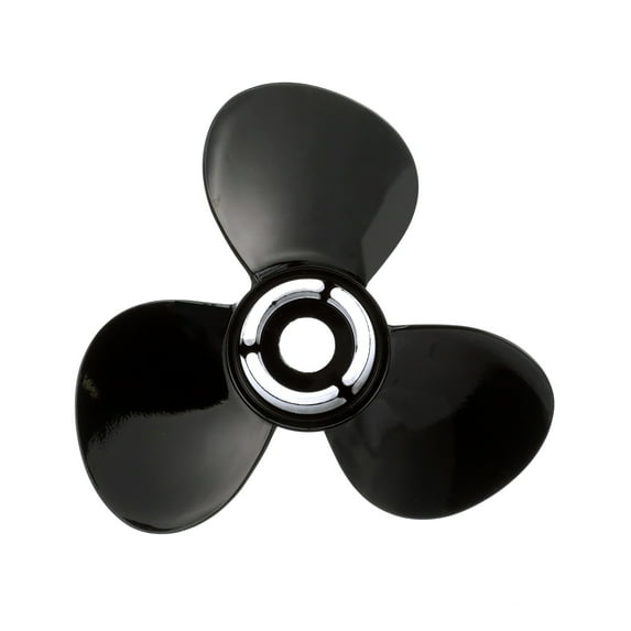 Quicksilver Black Diamond 3-Blade Aluminum Propeller, 14" Diameter x 13" Pitch, Right Hand Rotation