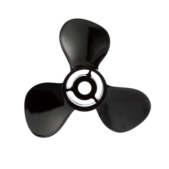 Quicksilver Black Diamond 3-Blade Aluminum Propeller, 14" Diameter x 9" Pitch, Right Hand Rotation
