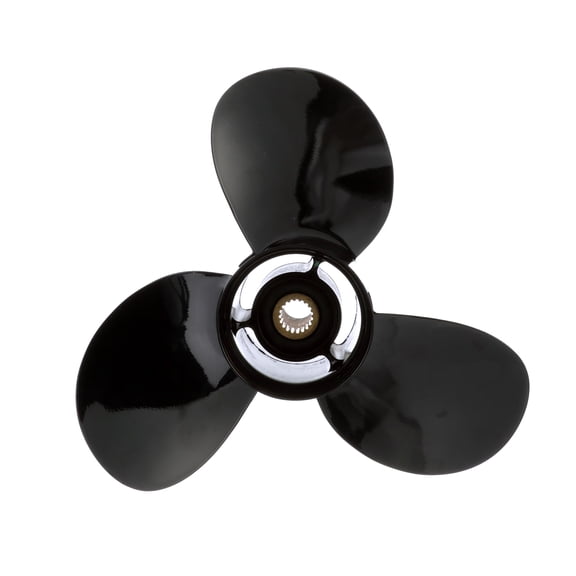 Quicksilver Black Diamond Bravo Two Propeller Black Finish, 18.3" Diameter x 19" Pitch, Right Hand Rotation