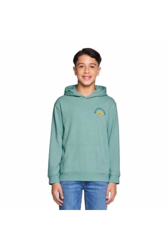 Boy Youth Pullover Washed Hoodie | Lt. Blue (Aquifer), Small (7/8)