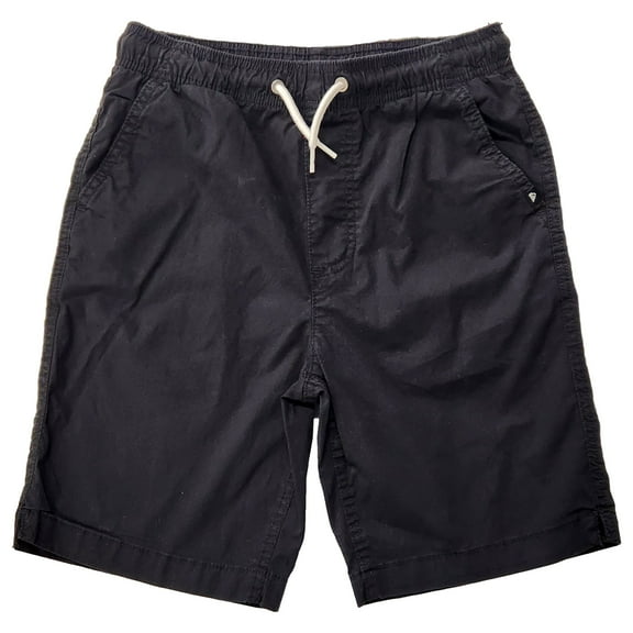 Quicksilver Boys Black Cotton Elastic Waist Skater Shorts Medium 10-12