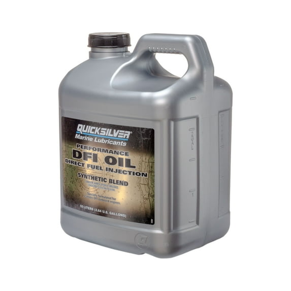 Quicksilver 2-Stroke Performance DFI Synthetic Blend Marine Engine Oil, 2.5 Gallon
