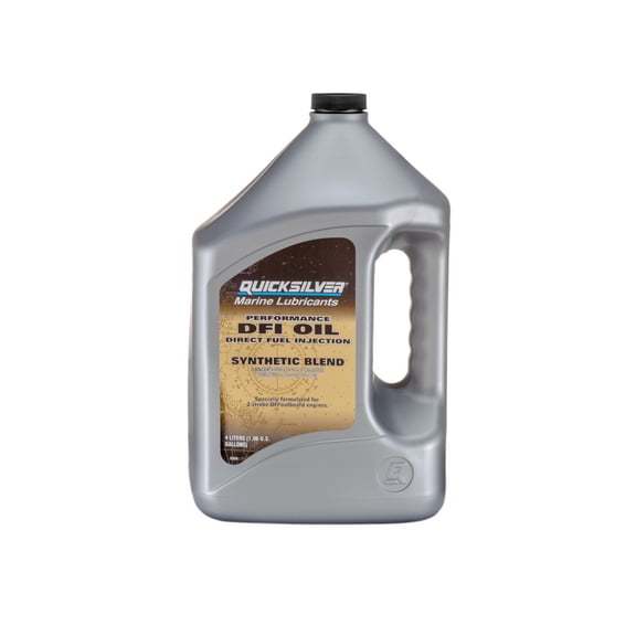 Quicksilver 2-Stroke Performance DFI Synthetic Blend Marine Engine Oil, 1 Gallon