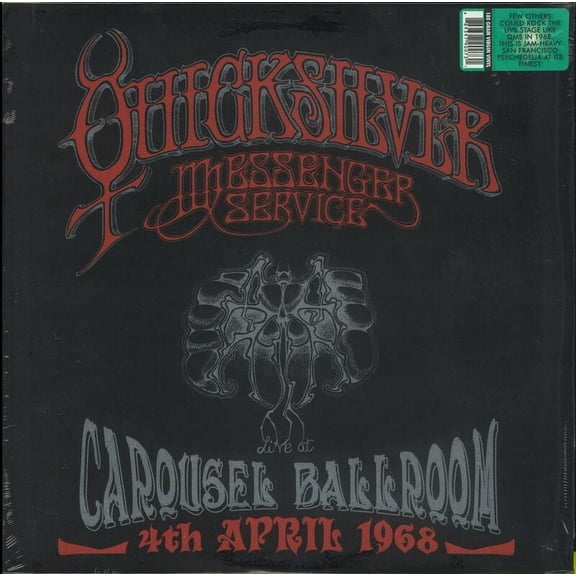 Quicksilver Messenger Service - Live at the Carousel Ballroom, San Francisco, 4th April 1968 - 2xLP Vinyl