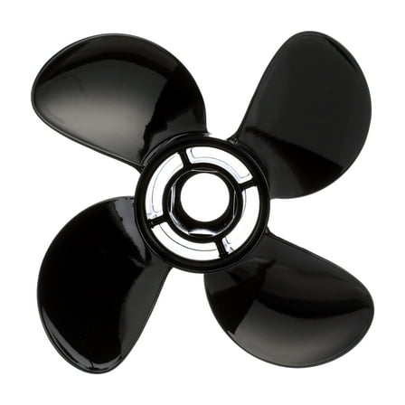 Quicksilver Nemesis 4-Blade Aluminum Propeller, 13.8" Diameter x 11" Pitch, Right Hand Rotation