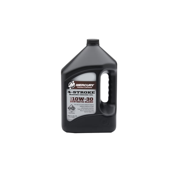 Mercury 10W-30 4-Stroke Synthetic Blend Marine Engine Oil, 1 Gallon