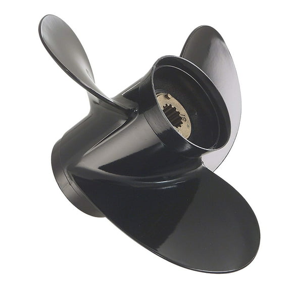 Quicksilver New OEM Black Max Propeller 13-1/4x17 Prop 48-77344A45 13.25" x 17 Pitch