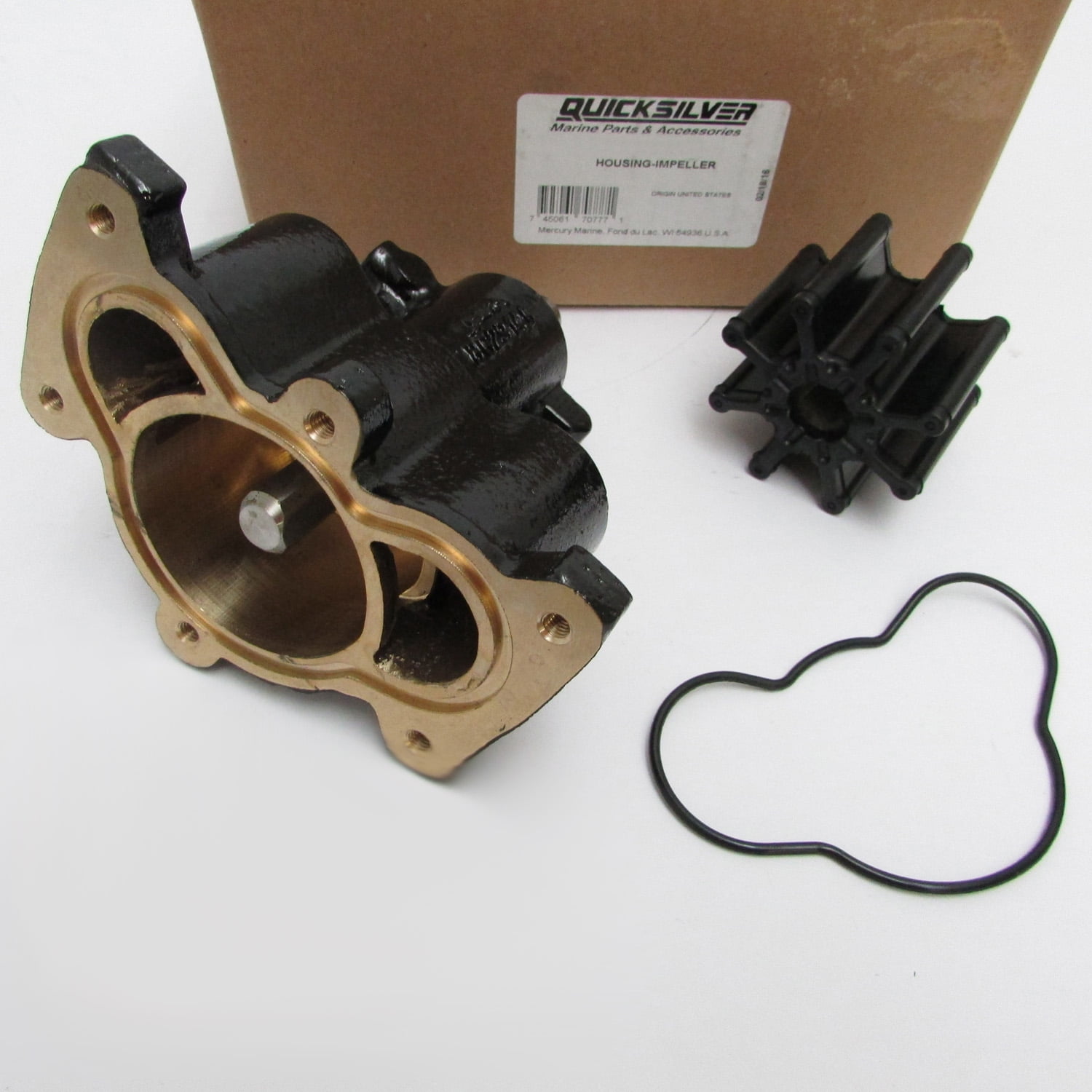 Quicksilver New OEM Brass Water Pump Housing, 8M0118062 - Walmart.com