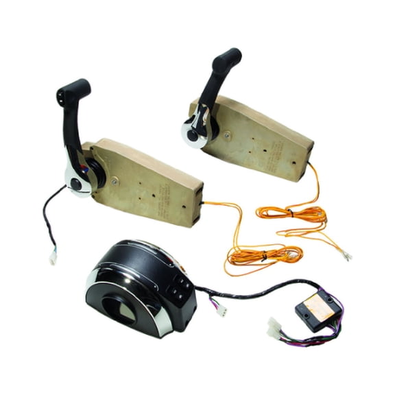 Quicksilver New OEM Console Mount Remote Control Gen II Dual w Trim, 8M0075245