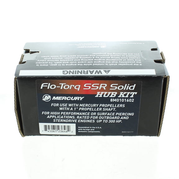 Quicksilver New OEM Flo-Torq SSR Solid Hub Kit, 8M0101602
