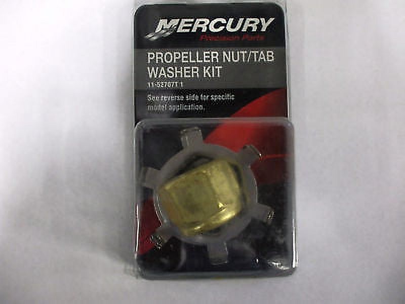 Quicksilver New OEM Prop Propeller Nut Kit 2 Nuts, 2 Lock Washers