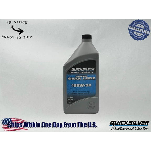 Quicksilver OEM Premium 80W-90 Gear Lub Quart 92-858058Q01
