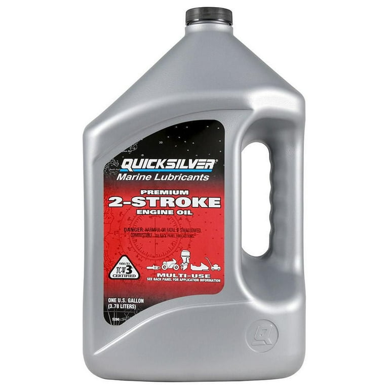Quicksilver Premium 2 Stroke Engine Oil Outboards and Powersports 1 Gallon