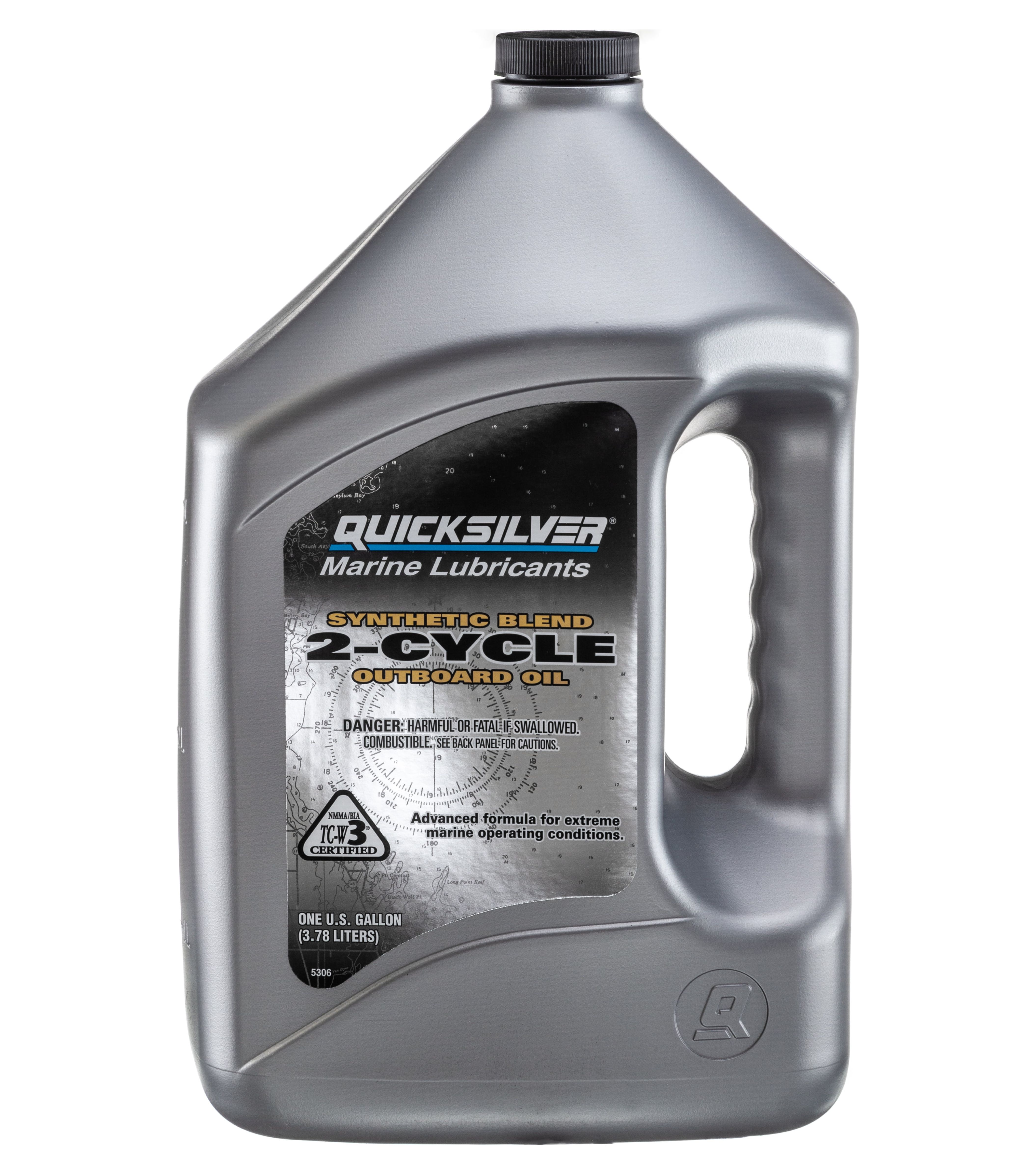 Quicksilver Premium Plus 2-Stroke Synthetic Blend Marine Oil - 1 Gallon ...