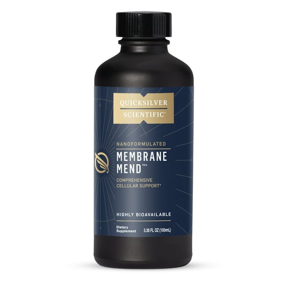 Quicksilver Scientific Membrane Mend - Brain, Cellular & Healthy Aging Support with Phosphatidyl Choline (PC), Vitamin E Tocotrienols, Ahiflower Oil & Astaxanthin Supplements (3.38oz / 100ml)
