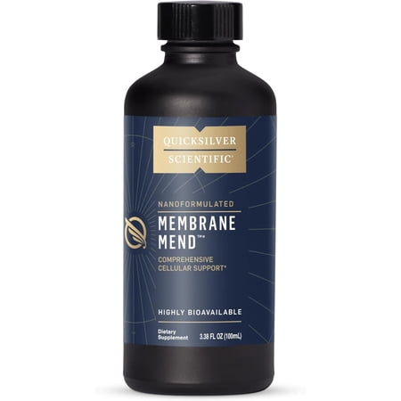 Quicksilver Scientific Membrane Mend - Brain, Cellular & Healthy Aging Support with Phosphatidyl Choline (PC), Vitamin E Tocotrienols, Ahiflower Oil & Astaxanthin Supplements (3.38oz / 100ml)