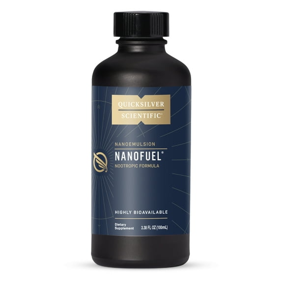 Quicksilver Scientific NanoFuel - Energy Support - Nootropic Formula Designed to Support Focus + Productivity (3.38oz / 100ml)