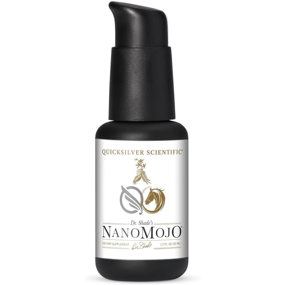 Quicksilver Scientific NanoMojo - Male-Specific Endurance Elixir & Energy Boost Support - 19 Herbs Including Epimedium for Men, Rhodiola Extract, Herbal Ginseng, and Adaptogenic Herbs (1.7oz / 50ml)