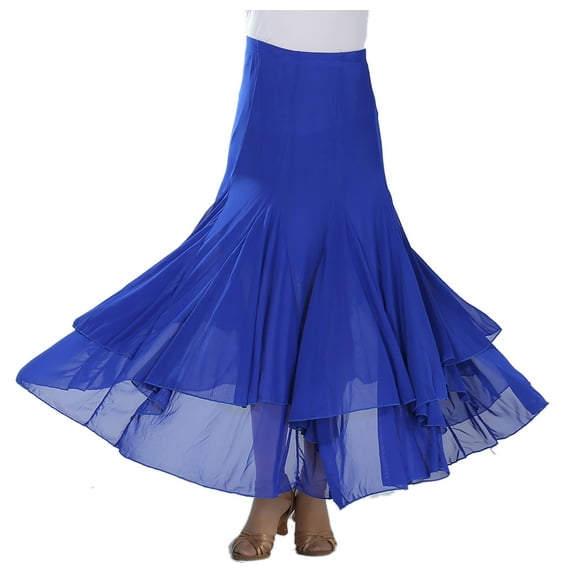 Quickstep Flamenco Ballroom Paso Doble Practice Dancer Dance Skirt Dancewear