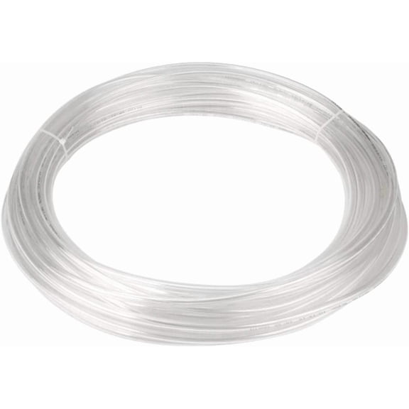 Quickun Pneumatic Tubing 6mm x 4mm PU Polyurethane Tube Air Hose Line for Air Compressor Fitting or Fluid Transfer (Clear 32.8ft/10Meters)