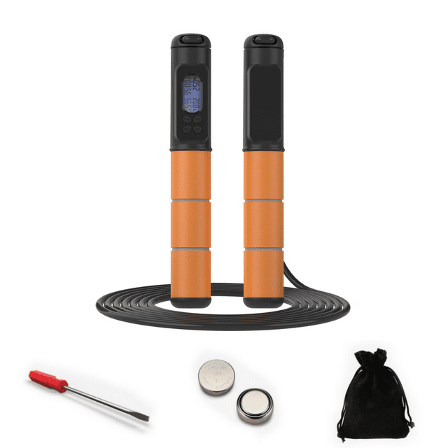 Quickwittc Jump Rope, Adjustable Digital Counting Jump Rope for Fitness
