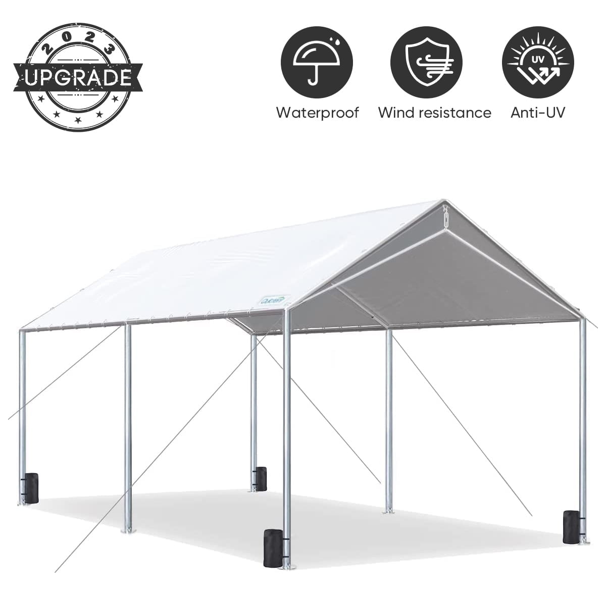 Quictent 10X20'ft Upgraded Heavy Duty Carport Car Canopy Party Tent