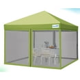 Quictent 10x10 Ez Pop up Canopy Screen House with Netting Instant Outdoor Canopy Tent Mesh