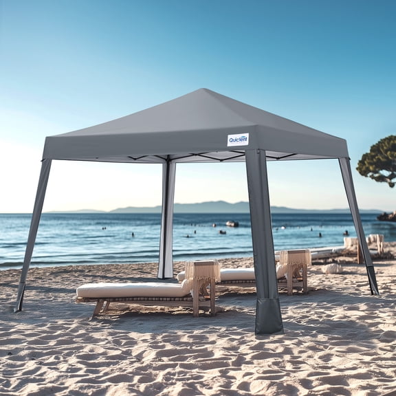 Quictent 10x10 Pop Up Canopy Tent Lightweight, Portable and Versatile for Beach and Sporting Events, Easy Setup, Gary