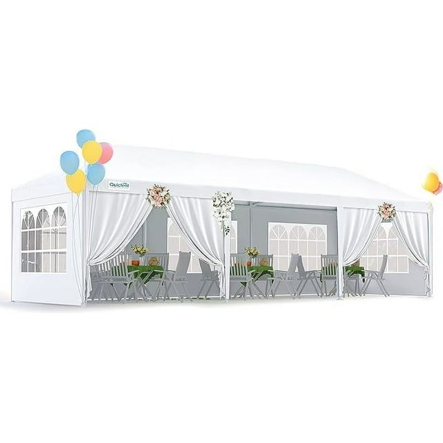 Quictent 10x30 Party Tent Gazebo Wedding Canopy BBQ Shelter Pavilion