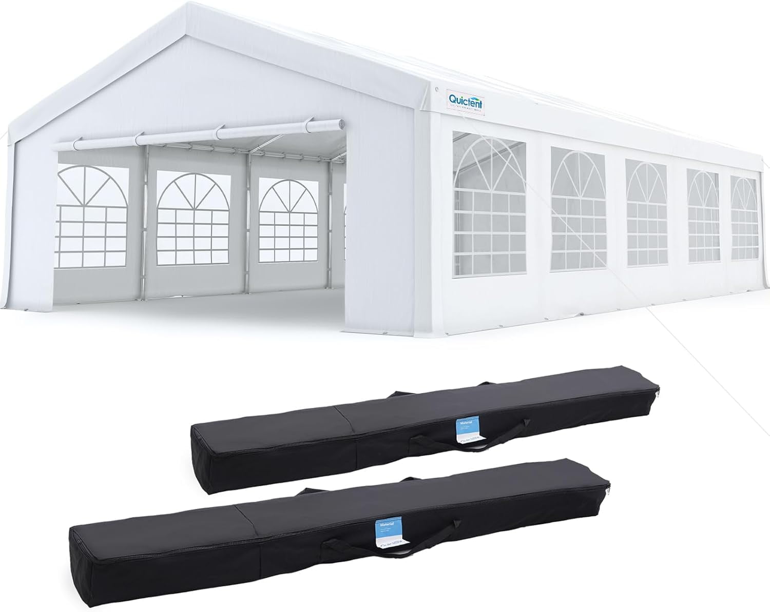 Quictent 10x30ft Party Tent Heavy Duty Outdoor Canopy Tent Carport