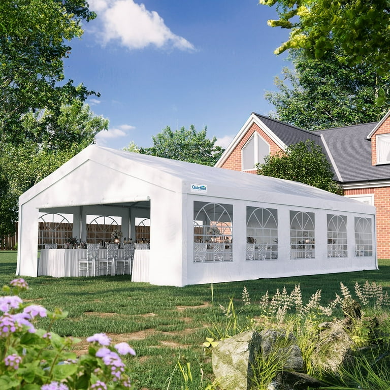 Quictent 16x32ft Party Tent Heavy Duty Outdoor Canopy Tent Carport