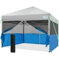 Quictent 2 in 1 Pop up Canopy Tent 10’x10’, Screened Canopy and with 4