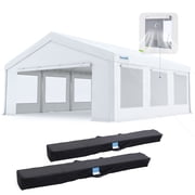 Quictent 20x20ft Party Tent Heavy Duty Outdoor Canopy Tent with Roll-up Ventilated Windows, for Parties Wedding Tents Carport Event Shelter BBQ