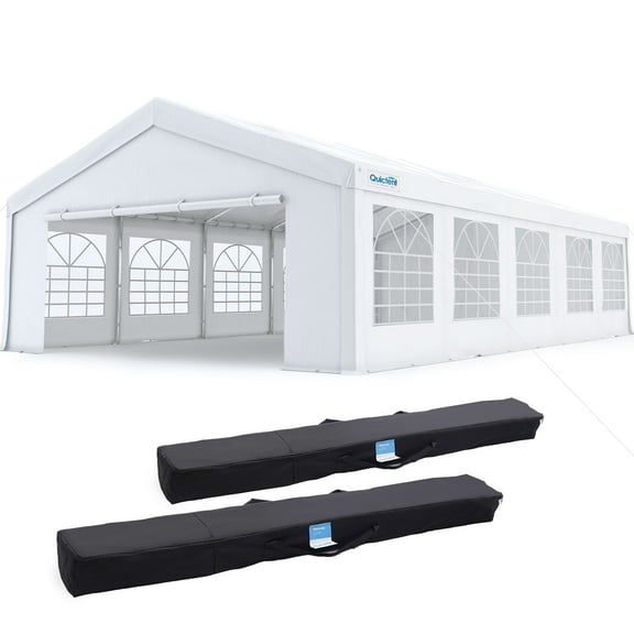 Quictent 20x30ft Party Tent Heavy Duty Outdoor Canopy Tent Carport Wedding Event Shelter BBQ Wedding Tents for Parties with Storage Bags