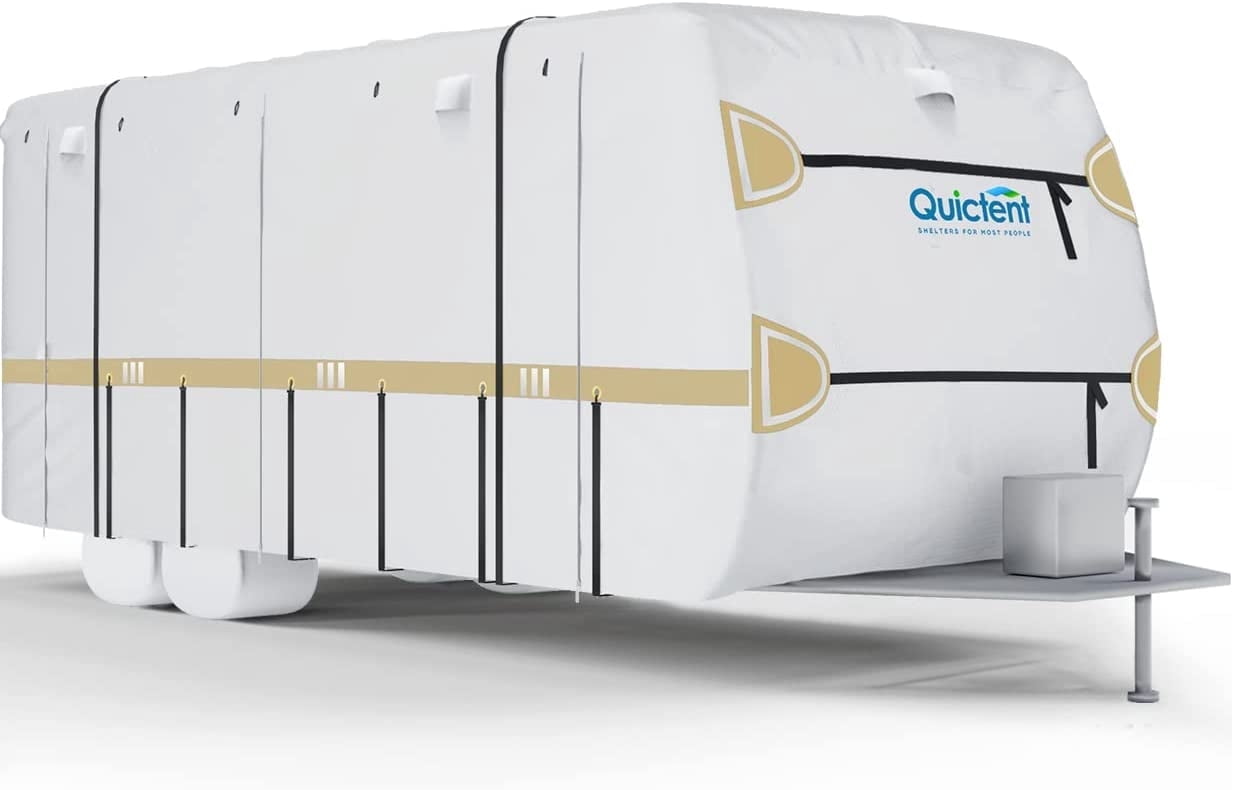 Quictent 210D Oxford Cloth Waterproof RV Cover, Fits 18-20 Ft Motorhome ...