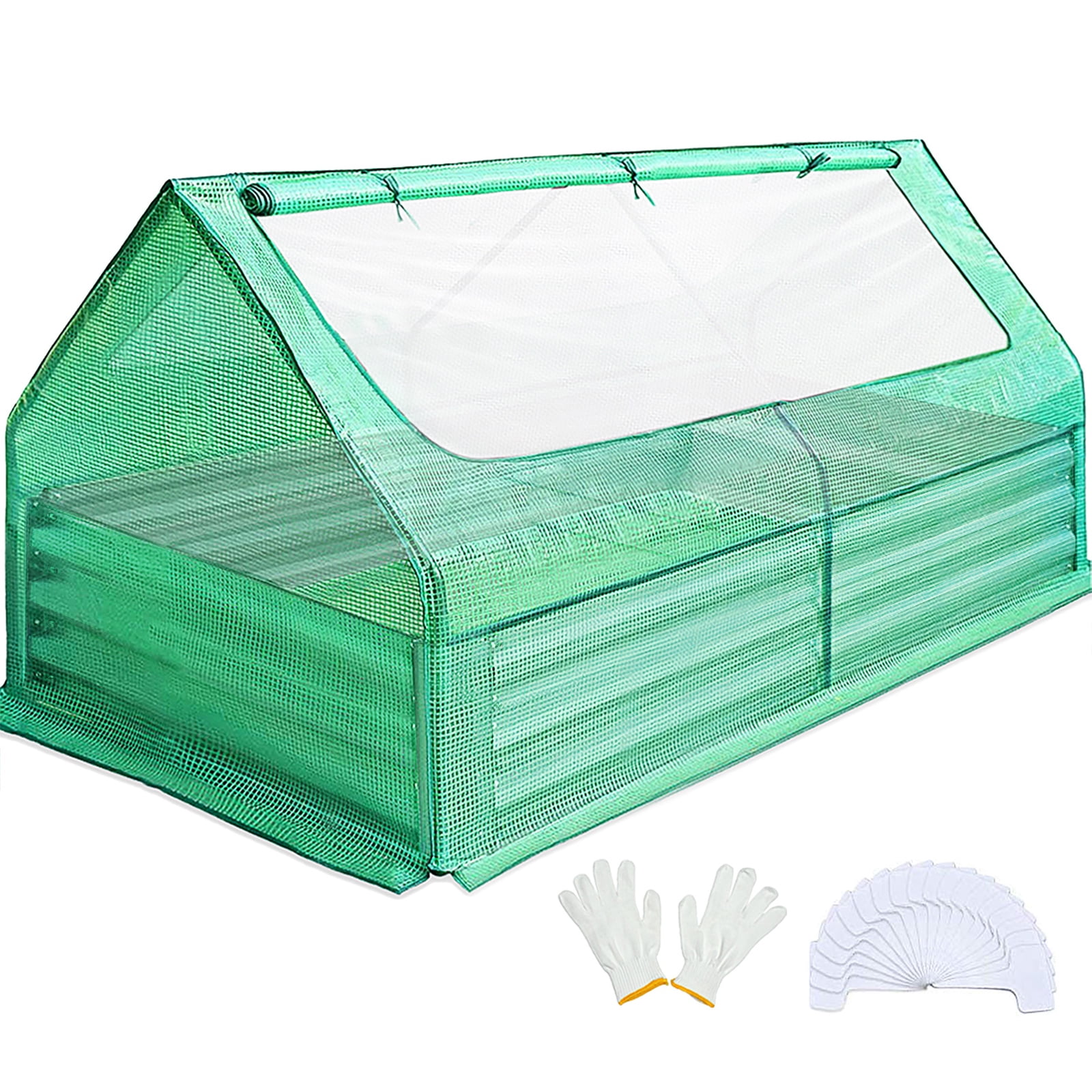 Quictent 6x3x1ft Galvanized Raised Garden Bed with