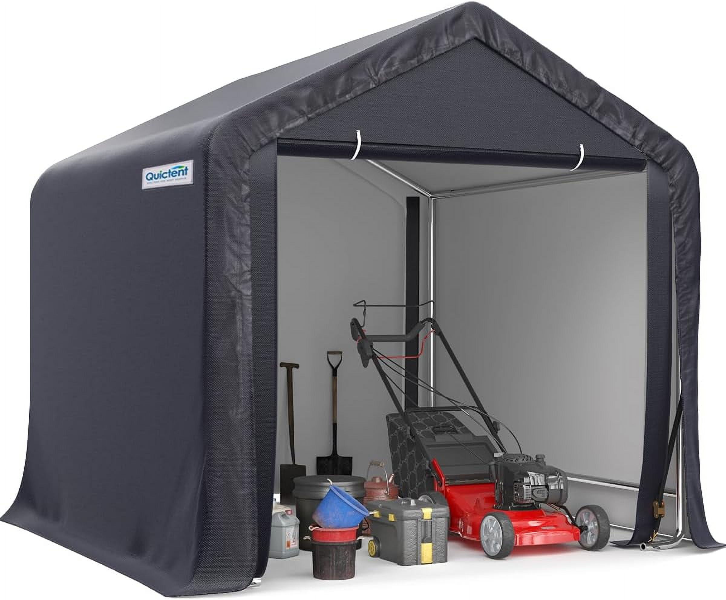 Quictent 6x6ft Carport Outdoor Storage Shed Portable Garage Shelter Storage Shelter Outdoor Shed