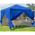 thumbnail image 1 of Quictent 8'x8' Pop up Canopy Tent with Sidewalls Instant Outdoor Gazebo Canopy Tent Shelter Enclosed Waterproof, with Wheeled Bag (Royal Blue), 1 of 9