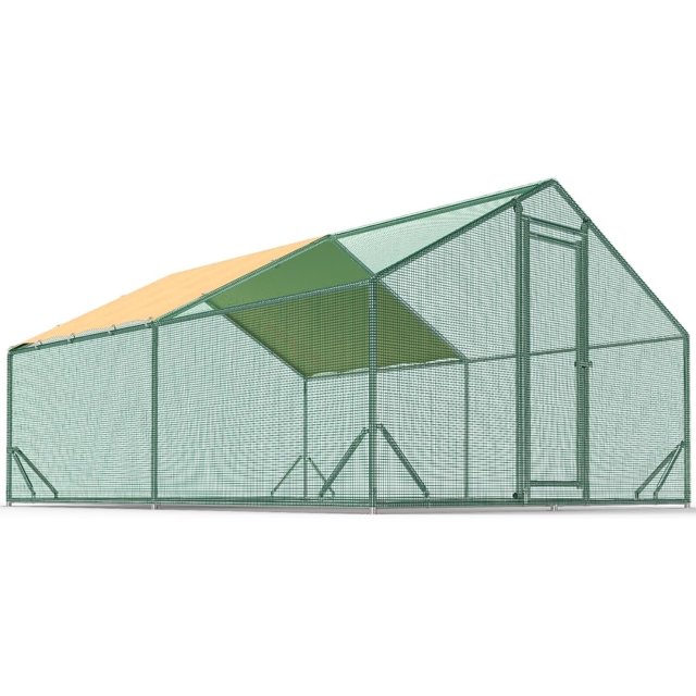 Quictent Chicken Coop Run Upgraded with 1.26" Metal Tube, Large Walkin
