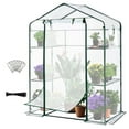 thumbnail image 1 of Quictent Clear 56"x29"x77" 3 Tiers 6 Shelves Portable Walk-in Mini Greenhouse Hot Green House Planter Gardening, 1 of 8