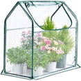 thumbnail image 1 of Quictent Portable Mini Cloche Greenhouse w/ Elevated Bottom, Reinforced High Light Transmission Waterproof UV-Resistant Hot House for Indoor Outdoor, 36" x 18" x 33", Clear, 1 of 8