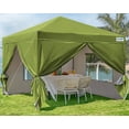thumbnail image 1 of Quictent Privacy 10'x10’Pop up Canopy Tent with Sidewalls Enclosed Instant Gazebo Shelter Waterproof (Green), 1 of 10