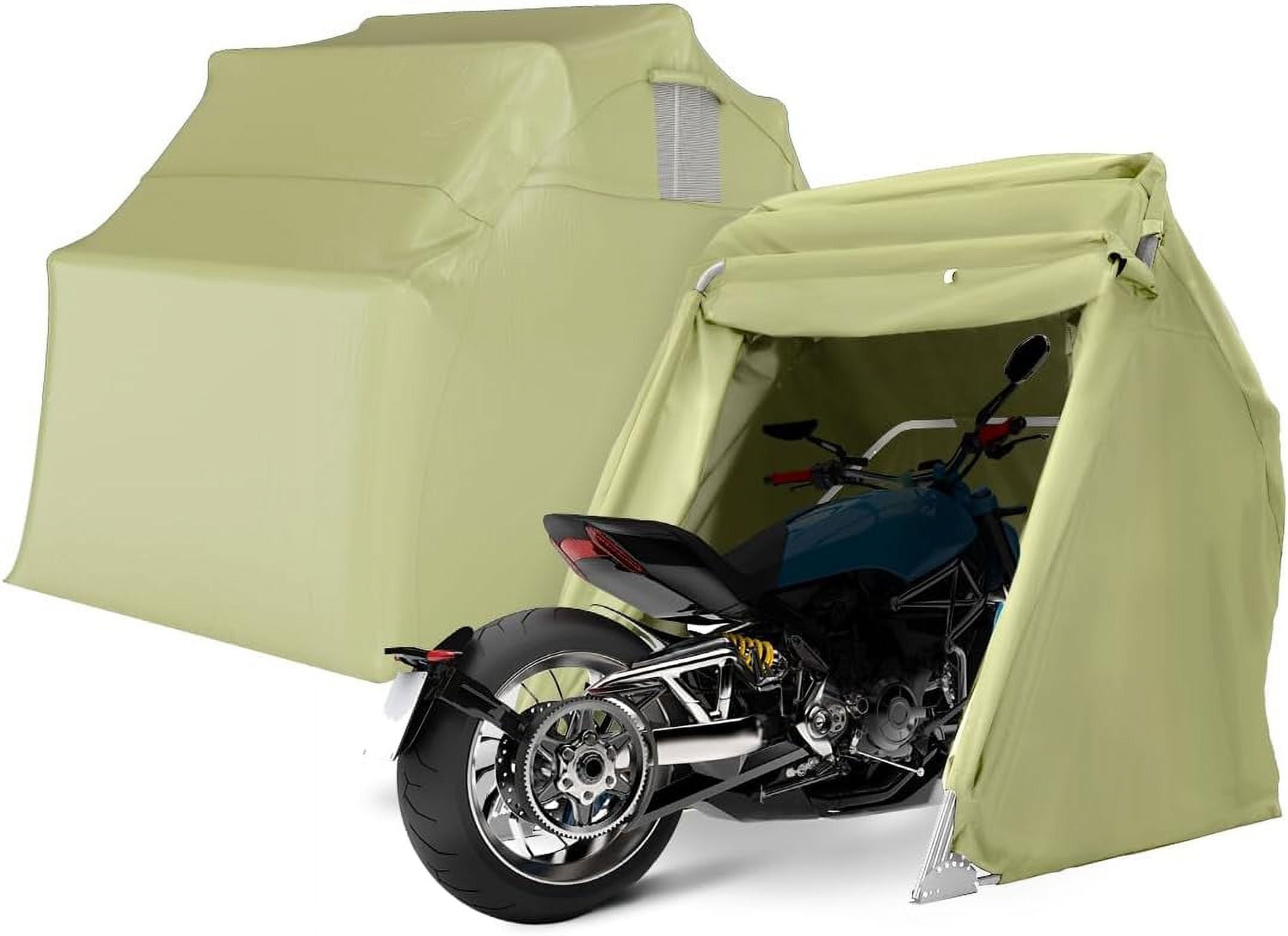 Quictent Motorcycle Shelter/Garage, Stainless Steel, Waterproof, UV