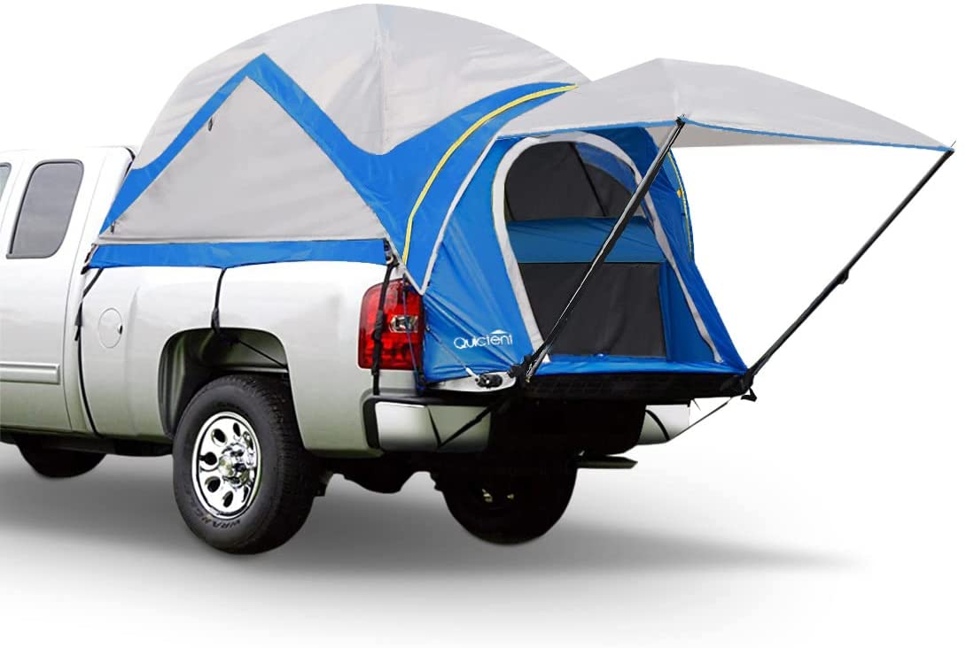 Quictent Waterproof Truck Tent with Awning ＆ Rainfly for Mid Size 6.0-6.3'  Bed