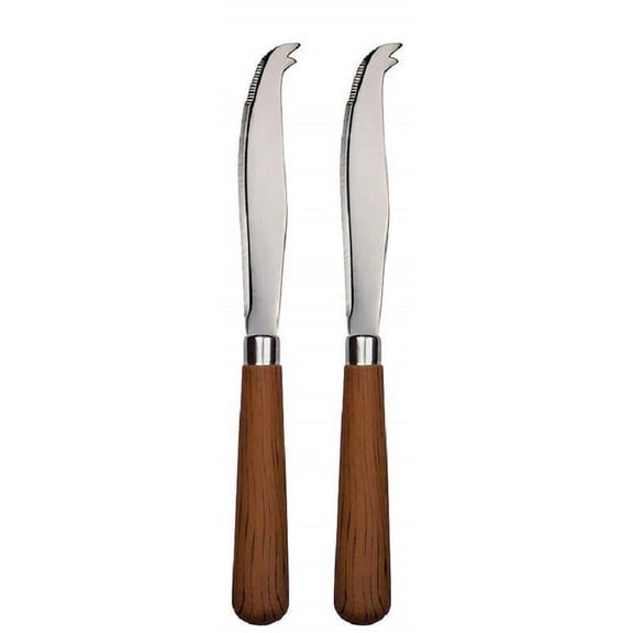 Quid Novi Corsica 2 Pcs Cheese Knife Set Medium Brown