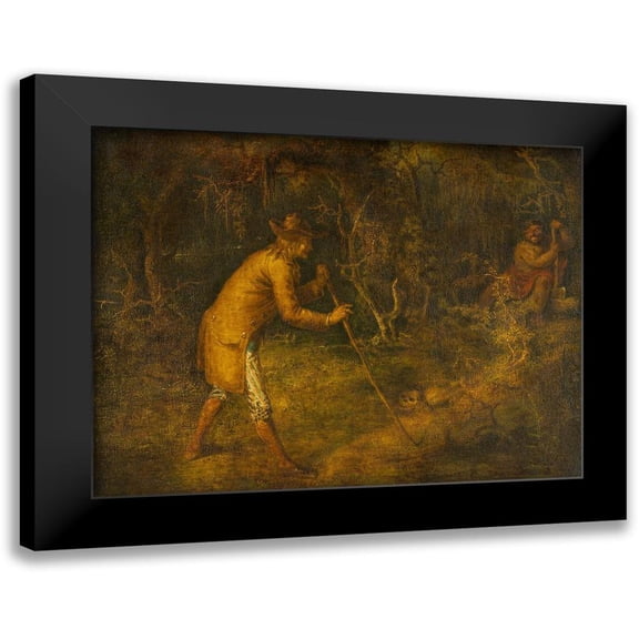Quidor, John 18x15 Black Modern Framed Museum Art Print Titled - The Devil and Tom Walker