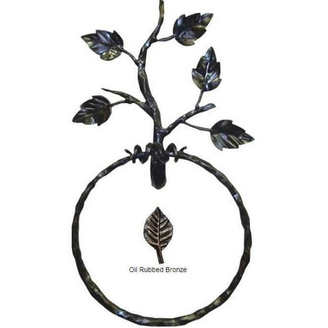 Quiescence AC-RNG-ASP-ORB Aspen Towel Ring- Oil Rubbed Bronze
