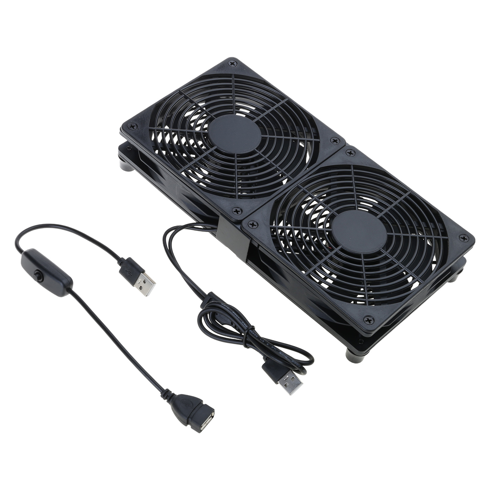 Small Computer Fan With Stand Quiet 120mm USB Laptop Cooling Fan Stand for Routers, Networks Devices ...