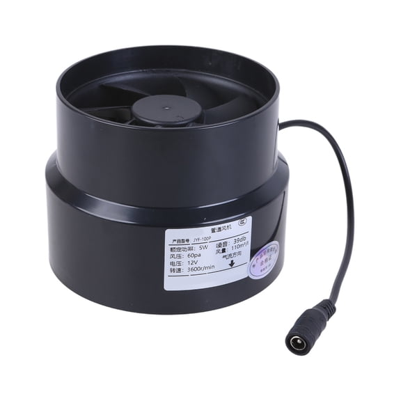 Quiet 12V Marine Inline Blower Fan High Airflow for Boats Energy Saving Fan