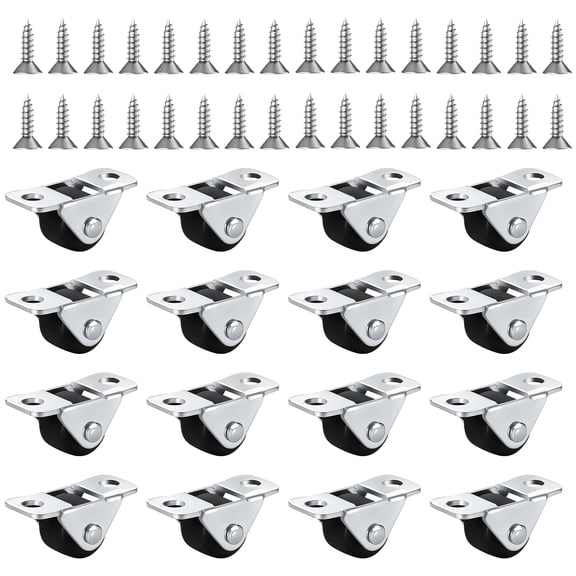 Quiet 360 Degree Rotating Furniture Casters Base Rubber Wheel Noiseless Movement for Chairs Desks Use